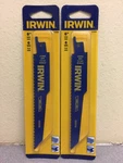 Irwin Weldtec 6 In. Bi-metal Reciprocating Saw Tpi Pack Of 2 Blades. Fixed Price $9.79.