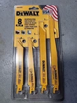 Dewalt Reciprocating Saw Blade Kit Pc. Model DWA4898 Wood Metal Pvc Usa (read). Fixed Price $13.88.