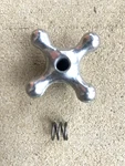 Delta Rockwell Star Knob Faucet Handle With Spring 14" Band Saw Re-coated. Fixed Price $14.95.