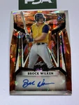 2023 Leaf Metal Fire Orange #BABW1 Brock Wilken 6/6 Autograph Rc Rookie. Fixed Price $57.50.
