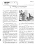 Delta Rockwell Nos. 1170 And 1172 Tenoning Jig Instructions. Fixed Price $20.24.