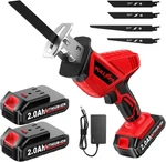 Reciprocating Saw Cordless, 0-3500SPM Power With 2*2000MAH Bat. Fixed Price $51.97.