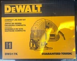 Dewalt Compact Jig Saw Kit Top Handle Electric 5.5-AMP Corded Tool DW317K. Fixed Price $69.99.