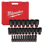 Milwaukee Tool 29PC Shockwave Impact Duty 1/2" Drive Metric Deep 6 Point Socket. Fixed Price $200.69.