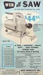 Wen All Saw Model 909/9-T-2 Wood Cutting Tool & Table Advertisement Z-60. Fixed Price $28.00.