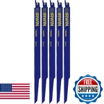 Irwin Tools 372110P5 Reciprocating Saw Blade 12-INCH 10/14TPI Pack. Fixed Price $42.51.