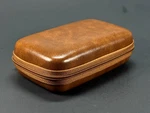 Protective Leather Zippered Travel Storage Case For Rockwell Safety Razor Blades. Fixed Price $29.99.