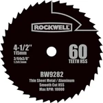 Rockwell RW9282 Circular Saw Blade, 60-TEETH, 4-1/2 In Dia, 3/8 Arbor. Fixed Price $31.93.