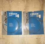 Delta 82IN Band Saw Blades 3/8 & 1/8 Tpi Carbon Steel Wood Cut (2) 28-568/565. Fixed Price $39.00.
