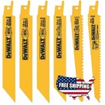 6PC Reciprocating Saw Blade DCS381 Dewalt DWE304 Craftsman Ryobi Black Decker. Fixed Price $26.10.