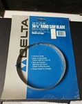 Delta 28-168 Bandsaw Blade 56 1/8" 3/8 Wide, .014 Thick 6TPI Wood. Fixed Price $24.99.