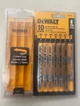 Dewalt DW3744C Jig Saw Blade Set With Case (u Shank), 10 Pieces. Fixed Price $19.00.