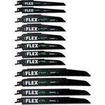 Flex Reciprocating Saw Blade W/ Storage Plastic Case 12 Piece Chervon North. Fixed Price $54.24.