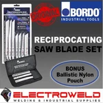 7 Pce Bordo Reciprocating Saw Blade Set Metal,pipe,wood,steel Tpi Bi-metal 6"/9". Fixed Price $63.11.