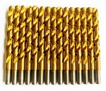 15 Disston Titanium 29/64" High Speed Steel Drill Bits Split Point Metal Gold. Fixed Price $26.99.