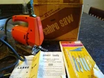 Vintage Powerhouse Sabre Saw 731006 Mcgraw Edison W/ Box, & Instructions Blade. Fixed Price $30.00.