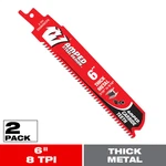 6 In. 8 Tpi Steel Demon Amped Carbide Reciprocating Saw Blade For Thick Metal Cu. Fixed Price $14.91.