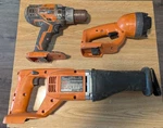 Ridgid 18V R8442 Reciprocating Saw/drill R8611501/FLASHLIGHT R849 Untested. Fixed Price $44.99.