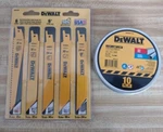 New Dewalt DW4856 6" Reciprocating Blades & DWA8051T10 4.5" Cut-off Wheels Pa. Fixed Price $9.95.