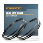 Powertec Inch Bandsaw Blades, 1/4" X 56-1/8" 6TPI, 2PK, Black. Fixed Price $24.63.