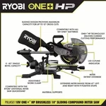 Ryobi One+ PBLMS01 Hp 18V Brushless Cordless 10" Sliding Miter Saw Local Pickup. Fixed Price $299.00.
