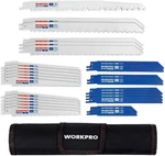 Workpro 32 Piece Reciprocating Saw Set Pruner W/organizer Pouch. Fixed Price $26.99.