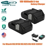 4000MAH 18V Li-ion Battery/charger For Hitachi BSL1815X BSL1825 BSL1830 C18DSL2. Fixed Price $71.90.