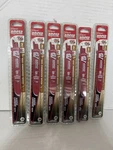 Set Of (6) Diablo Amped Demon DS0906CWSA3 9" Carbide Recip Blade 6/7TPI 3PK. Fixed Price $120.00.