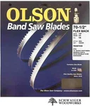 Olson Band Saw Blade 70-1/2" Inch X 1/8", Tpi, Craftsman 21400, Rikon 10-305. Fixed Price $18.31.