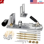 Pocket Hole Jig Kit W/ 3/8" Titanium Drill Bits Fits 1/2" To 3-1/8" Thick Wood. Fixed Price $107.52.