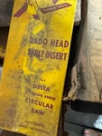 Delta 34-663 Dado Head Table Saw Insert For 8" Tilting Arbor Circular. Fixed Price $19.99.
