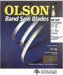 Olson Band Saw Blade 99-3/4" Inch X 3/16", Tpi, Craftsman 22401, Rikon 10-321. Fixed Price $21.99.