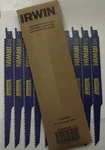 Irwin 372956B 9" Nail Embedded Wood Cutting Reciprocating Saw Blades 10-PACK. Fixed Price $16.00.