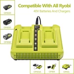 OP401 40V Dual Charger For Ryobi 4.0AH OP40404 Battery Rapid. Fixed Price $40.95.