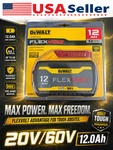 Dewalt DCB612 20V/60V Flexvolt Lithium-ion 12.0AH Battery Power Tool (new). Fixed Price $159.99.