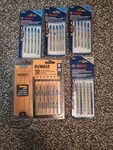 Lot Of Jig Saw Blades Dewalt, Bosch. Fixed Price $50.00.
