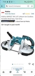 Makita XBP02Z 18V Cordless Portable Band Saw. Fixed Price $339.00.