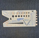 (qty 9) Gage-it Hardware Measuring Tool Metric Inches Pipe Threads Wire Drill. Fixed Price $22.95.