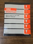 Pontiac 1992 Bonneville Service Manual S-9210-H Oem Shop Repair Book. Fixed Price $15.29.