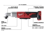 Milwaukee Tool 2667-20 M18 Cordless 2-SPEED 1/4" Right Angle Impact Driver. Fixed Price $151.00.