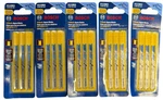 5 Pack Bosch 3-1/8" U-shank (high Speed Steel) Jig Saw Blade 11/14 Tpi U118B3. Fixed Price $14.99.