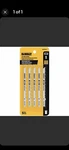 Dewalt DW3703-5 4" 6 Tpi U-shank Fast Smooth Cobalt Steel Jig Saw Blade-wood 5PK. Fixed Price $5.00.