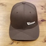Olson Hat Cap Flex Stretch Fitted Size S/m Brown Spell Out. Fixed Price $12.70.