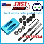 Diy Pocket Hole Jig Kit 850 Easy Drill System Woodworking Screw Heavy Duty. Fixed Price $7.45.