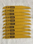 10 New Dewalt 9" DWAR966 6TPI Reciprocating Saw Blades. Fixed Price $27.89.