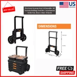 Ridgid Rolling Tool Box Cart 9IN Wheels Pro Gear 2.0 Attachment Heavy Duty Resin. Fixed Price $62.63.
