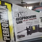 Performax 9 Amp Corded Reciprocating Saw With Carry Case And Box. Fixed Price $40.00.