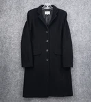 Vintage Jigsaw Long Wool Cashmere Trench Coat Womens 10 Black Single Breasted. Fixed Price $118.79.