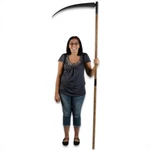 Grim Reaper Sickle 24" Black Forged Curved Blade 79" Overall Length. Fixed Price $60.99.
