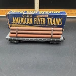 American Flyer 42597 Chicago Northwestern C&nw Flat Car W/ Log Load Box. Fixed Price $17.99.